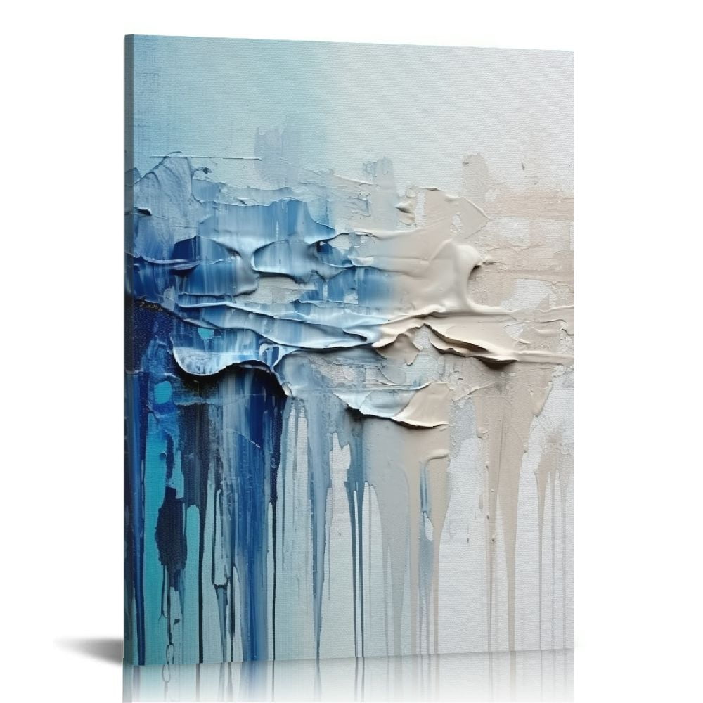 Nawypu 3D Art Prints, Enchanting Illusions, Blue Illusion Canvas Wall Art Print, Intriguing and