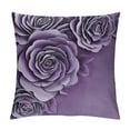 thumbnail image 1 of Nawypu  3D Flower Throw Pillow Covers Aesthetic Decorative Floral Accent Pillow Cases Rectangle Pillowcase Cushion Couch Bed Bedroom Living Room Purple Lilac, 1 of 5