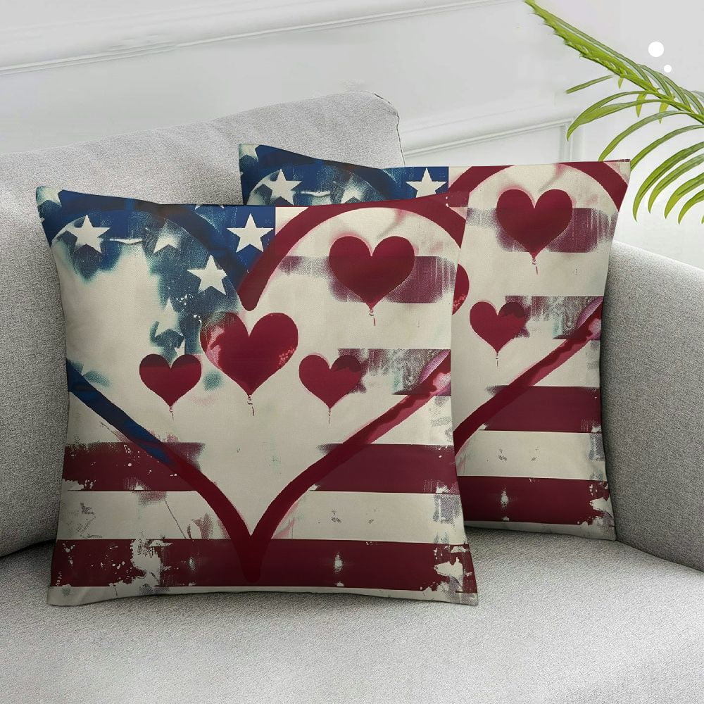 Nawypu 4th of July Decorations Pillow Covers Independence Day Memorial ...