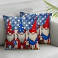 thumbnail image 1 of Nawypu 4th of July Decorations Pillow Covers Set of 2 Memorial Independence Day Decor Love American Flag Stars Stripes Patriotic Gnome Ice Cream Throw Pillow Covers Decorative for Home, 1 of 6