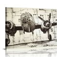 thumbnail image 1 of Nawypu 5 Pcs Framed Canvas Wall Art Vintage Airplane Decor Picture Giant Size Printed Cargo Airplane Artwork,20x16in, 1 of 4