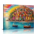thumbnail image 1 of Nawypu  'A Beautiful Day at Cinque Terre' by Chuck Pinson, Canvas Wall Art, 20x16 inch, 1 of 4