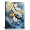 thumbnail image 1 of Nawypu  Abstract Blue and Gold Canvas Wall Art Navy Blue Prints for Wall Decor for Living Room Modern Geometric Abstract Navy Blue Gold Wall Art Decor Prints Abstract Navy Blue Wall Art, 1 of 5
