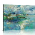 thumbnail image 1 of Nawypu  Abstract Canvas Wall Art - Teal Turquoise Green Colorful Modern Canvas Pictures, Living Room Wall Decor, Contemporary Landscape Painting Prints for Bedroom Bathroom Office Decor, 1 of 6