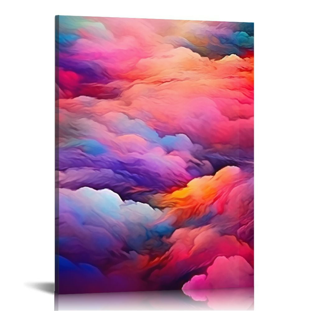 Nawypu Abstract Colorful Cloud Canvas Wall Art Modern Pictures Prints