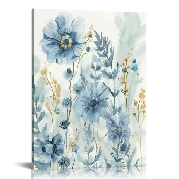 Nawypu Abstract Flower Picture Wall Art: Painted Painting Watercolor Floral Canvas Artwork for Wall