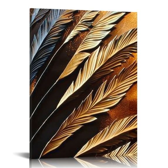 Nawypu Abstract Gold Canvas Wall Art for Living Room, Black and Gold Wall Decor for Bedroom Contemporary Abstract Pictures Print Home Decoration Artwork Framed Ready to Hang