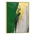 thumbnail image 1 of Nawypu Abstract Green and Gold Canvas Wall Art Geometric Abstract Painting Dark Green Painting for Walls Large Minimalist Abstract Art Green and Gold Posters for Living Room Bedroom Decor, 1 of 4