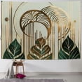 thumbnail image 1 of Nawypu Abstract Tropical Mid Century Tapestry Boho Leaves Modern Geometric Minimalist Plant Wall Hanging Aesthetic Bohemian Botanical Home Decor Art for Living Room Bedroom Dorm, 1 of 6