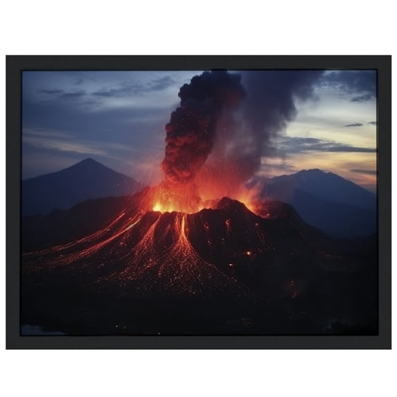 Nawypu Active Volcano Natural Scenery Volcano Eruption Magma Flow Poster (16) Gifts Canvas Painting Poster Wall Art Decorative Picture Prints Modern Decor Framed