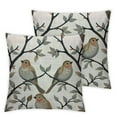 thumbnail image 1 of Nawypu  Adorable Bird Throw Pillow Cover Willow Branch Cute Robin Rustic Vintage Animal Watercolor Print Cozy Square Cushion Case for Men Women Boys Girls Room Home Decor 2pc, 1 of 6