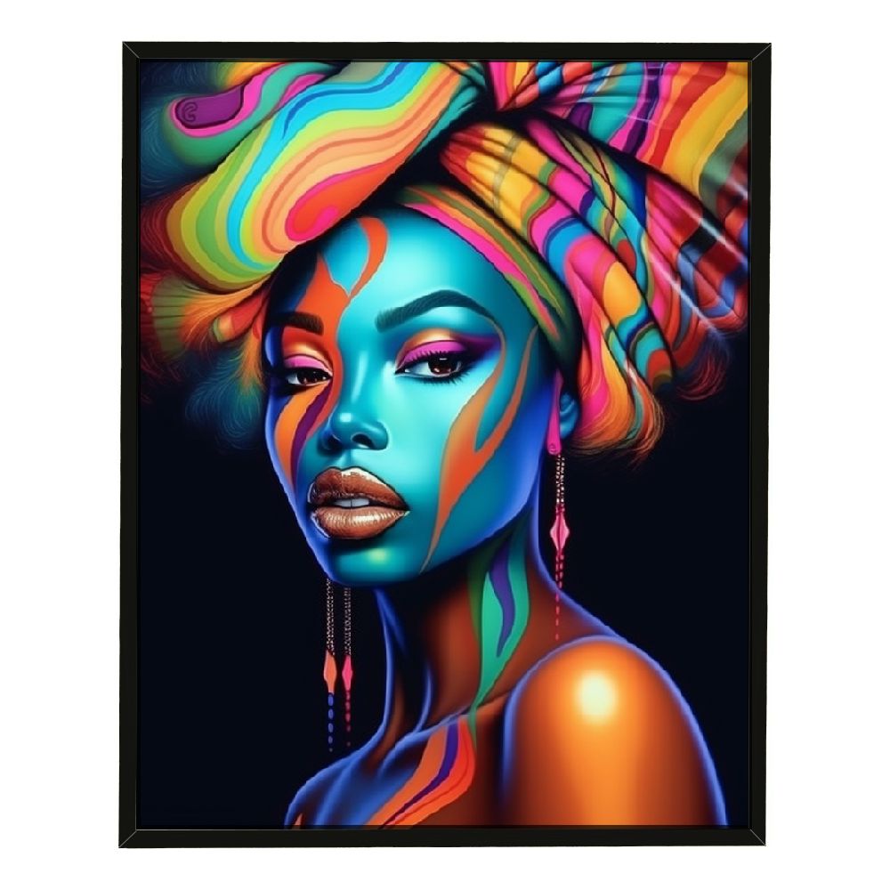 Nawypu African American Canvas Art Paintings,African Woman Colorful ...