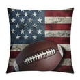 thumbnail image 1 of Nawypu American Flag Pillow&nbsp;Cover, Boys Football Throw&nbsp;Pillow&nbsp;Cover Soccer Sports Games Cushion&nbsp;Cover For Girls Woman, United States Federations Stars Stripes Cushion, 1 of 5