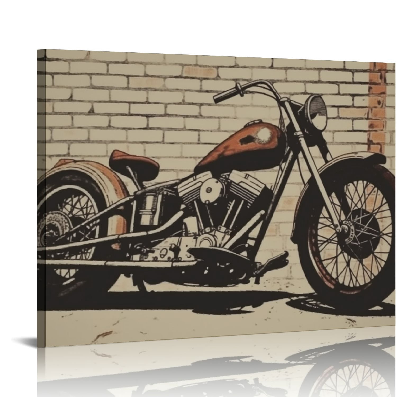 Nawypu American Vintage Motorcycle Canvas Art Poster And Wall Art ...