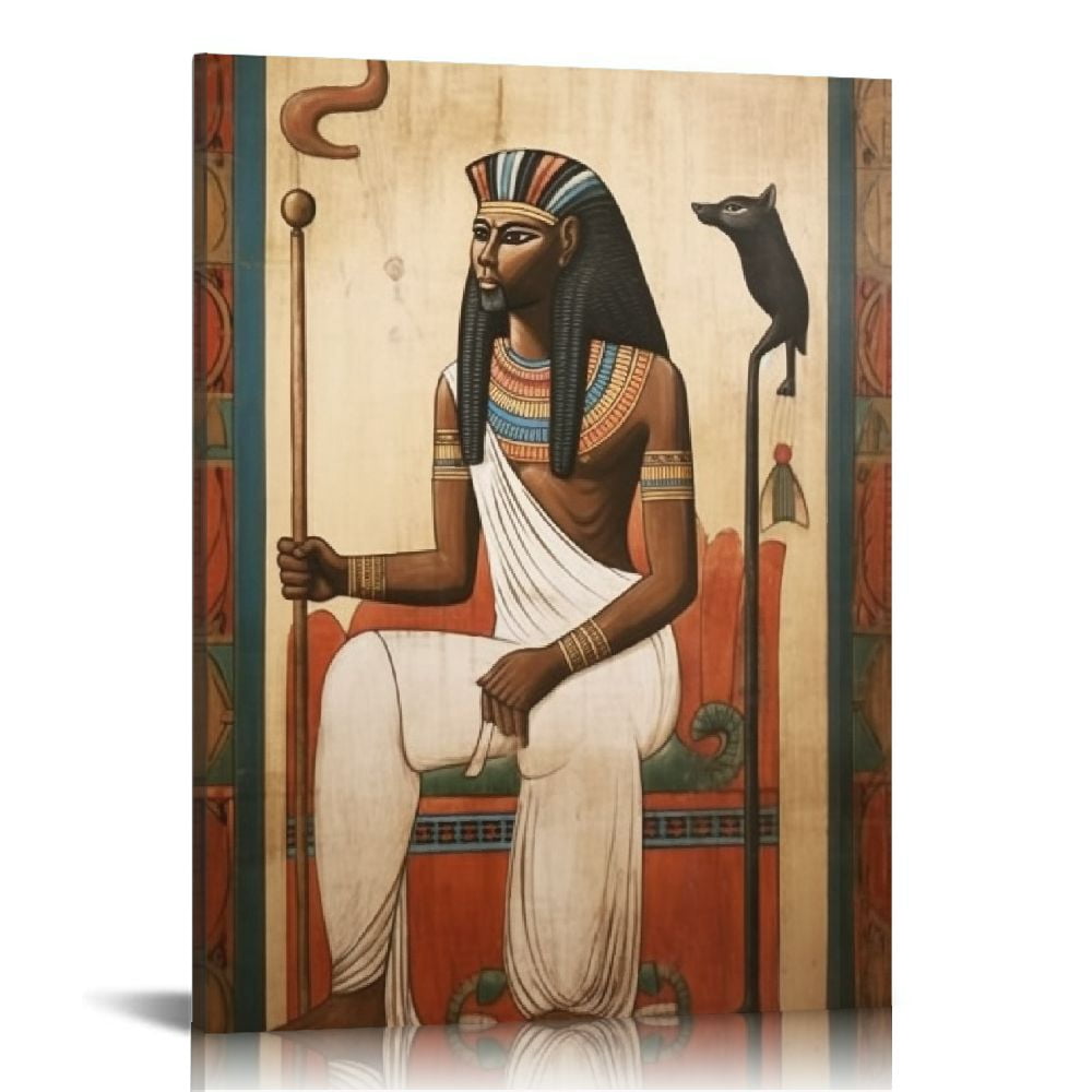 Nawypu Ancient Egyptian God Canvas Wall Art Prints Egypt Mythology ...