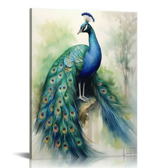 Nawypu Animal Wall Art Canvas Modern Art Paintings Peacock Artwork Decor Wall Pictures Nature Animal Wall Art Painting Office Decor Room Home Decoration