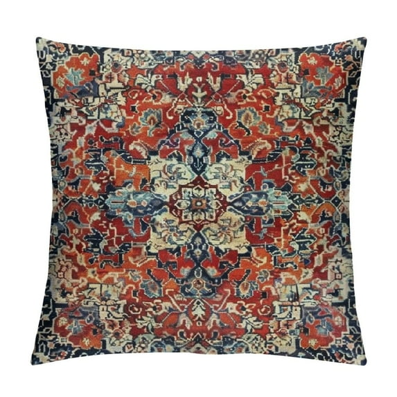 JEUXUS Antique Print Persian Carpet 11 Throw Pillow Cover Decorative Vintage Throw Pillowcases Cushion Case for Home Decor Living Room Bed Couch Sofa Car Outdoor