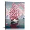 thumbnail image 1 of Nawypu Arrival of The Flower Ship Canvas Art Poster and Wall Art Picture Print Modern Family Bedroom Decor Posters 16x24inch(40x60cm), 1 of 4