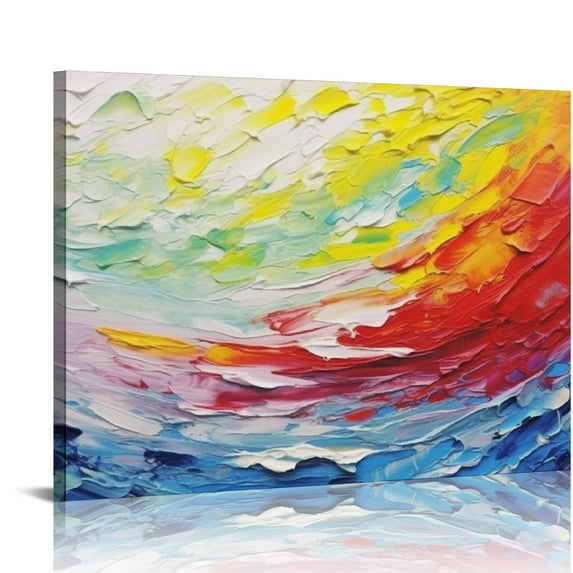 Nawypu  Art, Abstract Painted 3D Textured  Acrylic Painted Canvas Wall Art Decor for Living Room Bedroom Dining Room Artwork for Home Walls