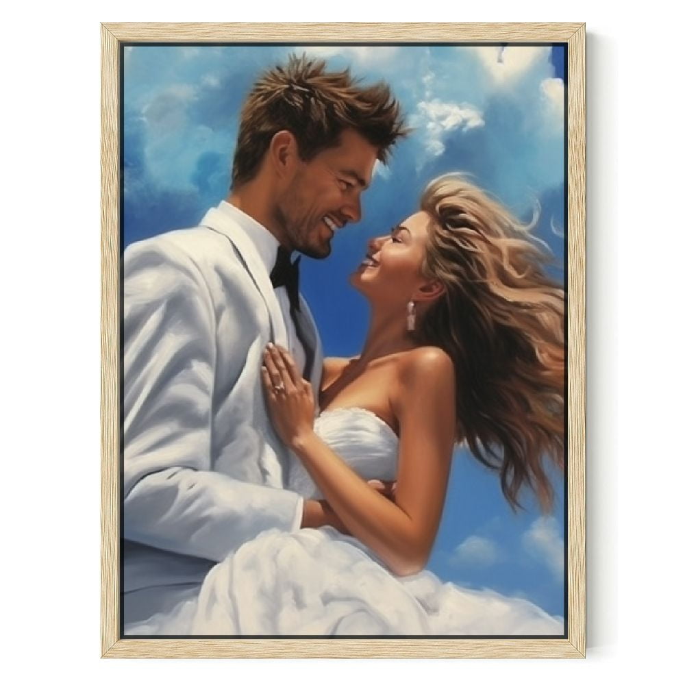 Nawypu ArtXO Custom Wall Art with Your Photos, Hand Painted Oil