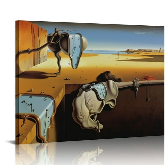 Nawypu Artist Poster Memory of Persistence Melting Clocks And Ants Surreal Poster Wall Art Pa Canvas Wall Art Prints for Wall Decor Room Decor Bedroom Decor Gifts