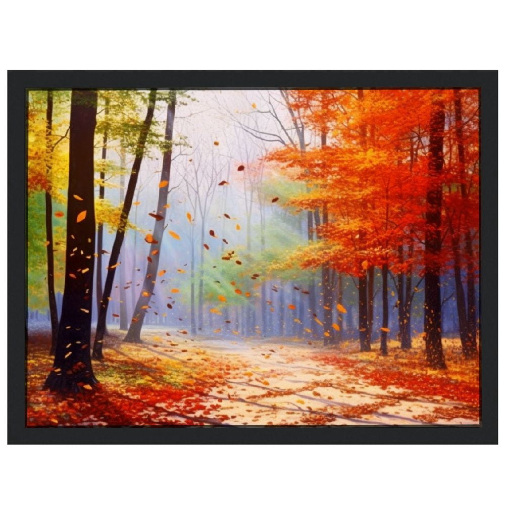 Nawypu Autumn Forest Fall art Sun Shines Into the Forest and Maple ...