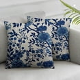 thumbnail image 1 of Nawypu BQ Cushion Cover Blue and White Porcelain Chinoiserie Pattern Pillow Cover Decorative Pillow Case Blend Square Throw Pillow Cover Cushion for Couch Car Home 2pcs, 1 of 6