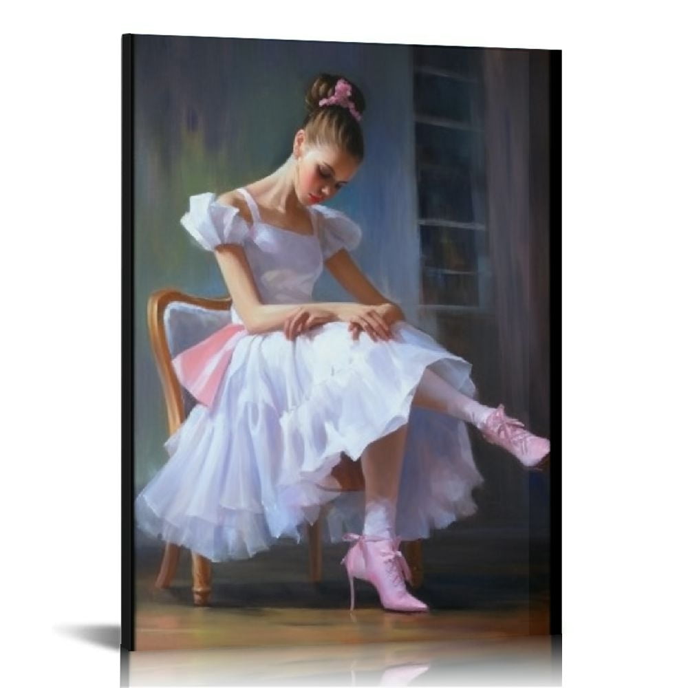 Nawypu Ballet Dancer Girl Poster Decorative Painting Canvas Wall Art ...