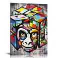 thumbnail image 1 of Nawypu  Banksy Canvas Wall-Art for Bedroom - Street Graffiti Wall Art Abstract Painting Pop Art Wall Decor Modern Home Office Decor Stretched and Framed Ready to Hang, 1 of 4