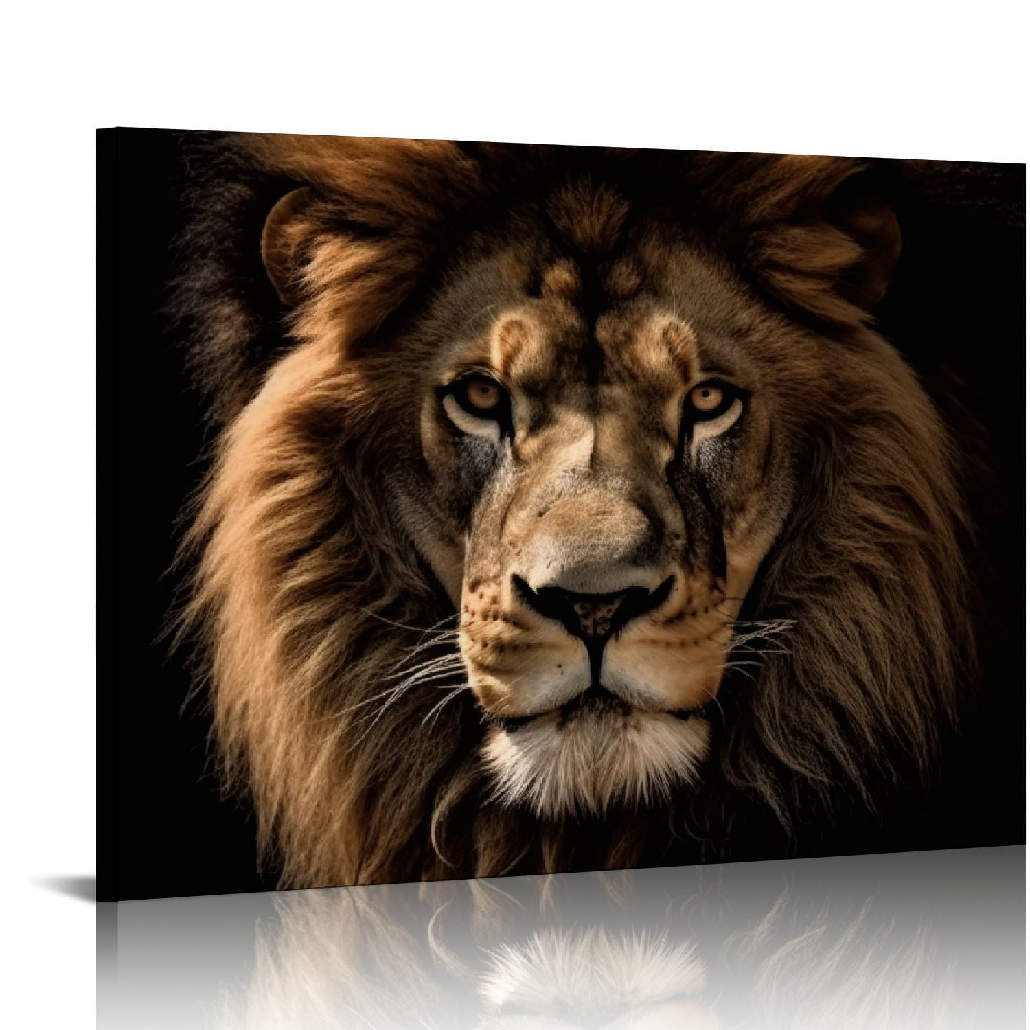 Afro Libya Football Custom Canvas Wall Art Barbary Lion - Sporty Style LT15