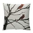 thumbnail image 1 of Awypu  Beautiful Red Birds Pillow Covers Cardinals on Bare Brown Tree Branches Winter Christmas Decorative Throw Pillow Covers Cushion Case for Home Sofa Couch Decoration, 1 of 5