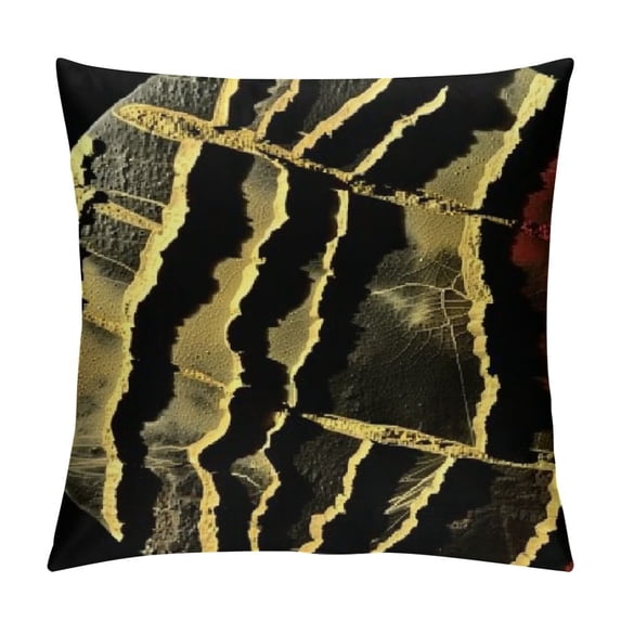 Nawypu Black and Gold Couch Decor Throw Pillow Covers Black and Brown Gold Home Decorative Pillow Covers Set of for Living Room Bedroom Bed Couch Cushion Cover Sofa Decor Pillow Cases