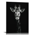 thumbnail image 1 of Nawypu  Black and White African Wildlife Canvas Wall Art Animal Zebra Giraffe Elephant Portrait Picture Poster Artwork for Home Living Room Bedroom Room Kids Room Office Wall, 1 of 4