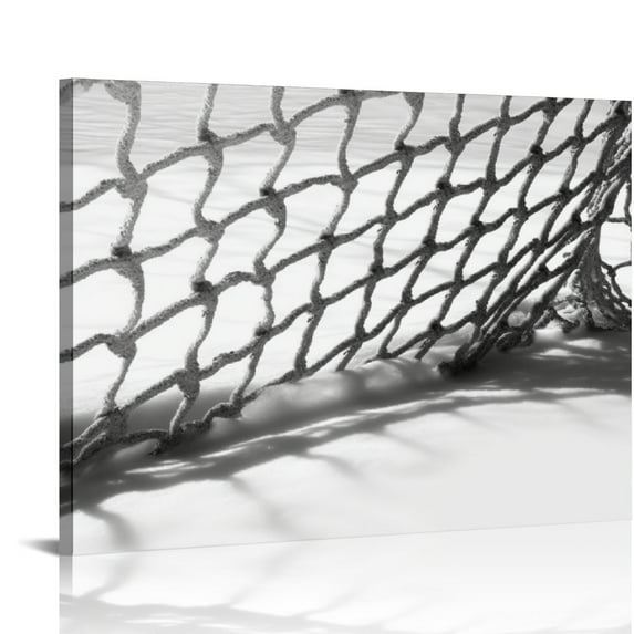 Nawypu Black and White Canvas Art Vintage Sports Decor Ice Hockey Stick Photography Painting for Ice Rink Gym Man Boys Room Decor Stretched and Framed Ready to Hang