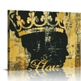 thumbnail image 1 of Nawypu  Black and Gold King Queen Wall Decor Golden Crown Painting Bedroom Decor King Queen Wall Art Canvas Prints Framed Ready to Hang, 1 of 6