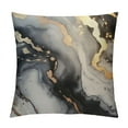 thumbnail image 1 of Nawypu  Black and Gold Marble Throw Pillow Covers Decorative Black Grey Abstract Pillow Cases Cushion Covers for Sofa Couch Car Bedroom Home Decor, 1 of 5