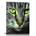 thumbnail image 1 of Nawypu  Black and White Wall Art Painting Green Eye Cat Pictures Prints On Canvas Animal The Picture Decor Oil for Home Modern Decoration Print, 1 of 4