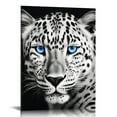 thumbnail image 1 of Nawypu  Black and White Wild Animal Canvas Wall Art Tiger Lion Cheetah with Blue Eyes Picture Print Wildlife Artwork Printing Wall Decor, 1 of 4