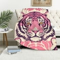 thumbnail image 1 of Nawypu   Blankets Plush Sofa Bed Throw Pink Tiger, 1 of 6