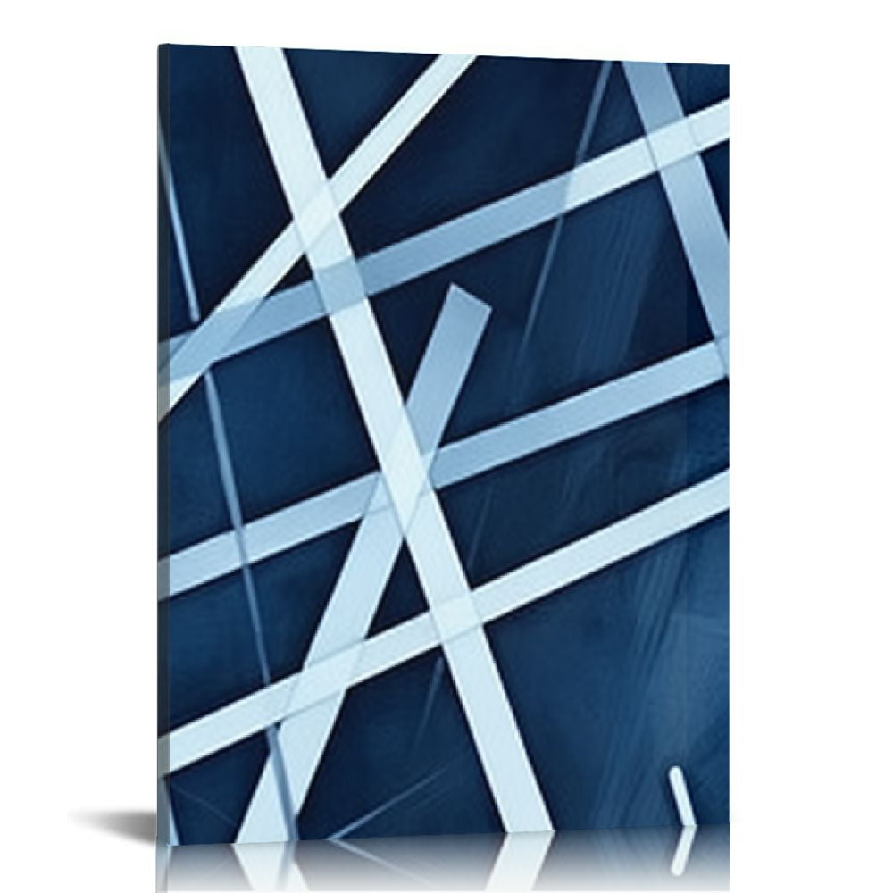 Nawypu Blue Abstract Wall Art Navy Blue Bathroom Decor Blue Pictures