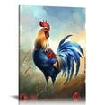 thumbnail image 1 of Nawypu  Blue And Purple Colorful Rooster Wall Art Canvas pictures Poster decor aesthetic Canvas Artwork Paintings Wall Decor Home Decorations for Living Room Dining Room Office, 1 of 5