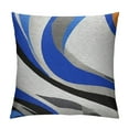 thumbnail image 1 of Nawypu Blue Black Grey Stripes Reversible Outdoor Throw Pillow Covers Geometric Pillow Covers Home Decor Set for Teens Geometry Abstract Art Square Cushion Covers Modern Striped Art, 1 of 5