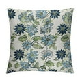 thumbnail image 1 of Awypu Blue Floral Pillow Covers 18x18 Inch Blue White Flower Spring Summer Outdoor Decorative Throw Pillow Covers Farmhouse Pillowcases  Cushion Covers for Couch Indoor Outdoor Decor, 1 of 5