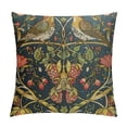 thumbnail image 1 of Nawypu Blue Green Red Floral Pillow Covers  Vintage Flower Bird Strawberry Print Throw Pillows Outdoor Chinoiserie Decorative Pillow Case  Cushion Covers Rustic Decor for Couch Sofa Bed, 1 of 5