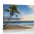 thumbnail image 1 of Nawypu Blue Ocean Canvas Wall Art for Living Room-Coco Beach Pictures with Window -Seascape Artwork Modern Coastal Scenery Painting for Bedroom Bathroom Office Home Decor, 1 of 4