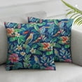 thumbnail image 1 of Jiayy Blue Orange Hummingbird Bird Teal Decorative Pillow Covers Cozy Soft Throw Pillowcase Square Couch Cushion Cover for Home Decor Sofa Living Room Bed Car 2 pcs, 1 of 6