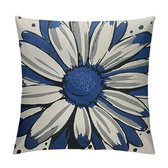 Nawypu Blue Pillow Covers Decorative Throw Pillow Covers Couch Pillow Covers for Sofa Outdoor Throw Pillow Cover,Linen Square Pillow Case Farmhouse Room Modern Home Decor