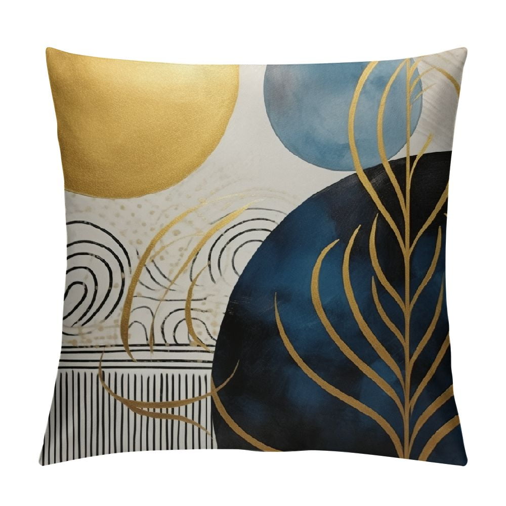 Nawypu Blue and Grey Throw Pillows Boho Pillow Covers Abstract
