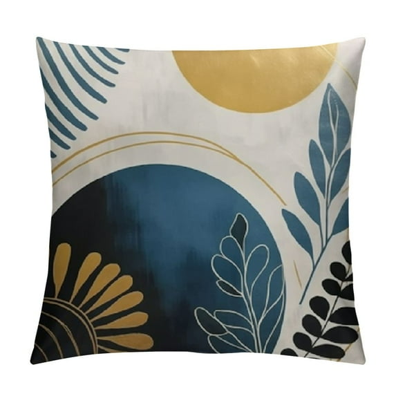 Nawypu Blue and Grey Throw Pillows Boho Pillow Covers Abstract Geometric Pillow Covers Mid Century Modern Decor for Sofa Bed Living Room Couch