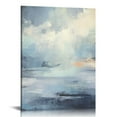 thumbnail image 1 of Nawypu Blue and Grey Wall Art-Abstract Picture Canvas Print Wall Painting Modern Artwork Canvas Wall Art for Living Room Home Office Décor, 1 of 4